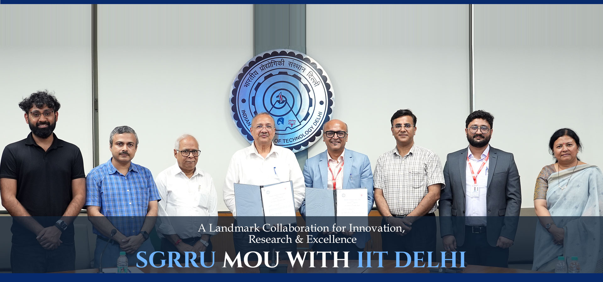 SGRRU MOU with IIT Delhi